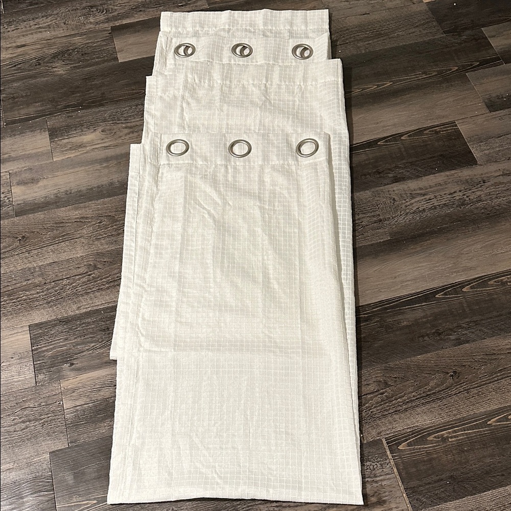 Mainstays white Grommet Curtains 2 panels
